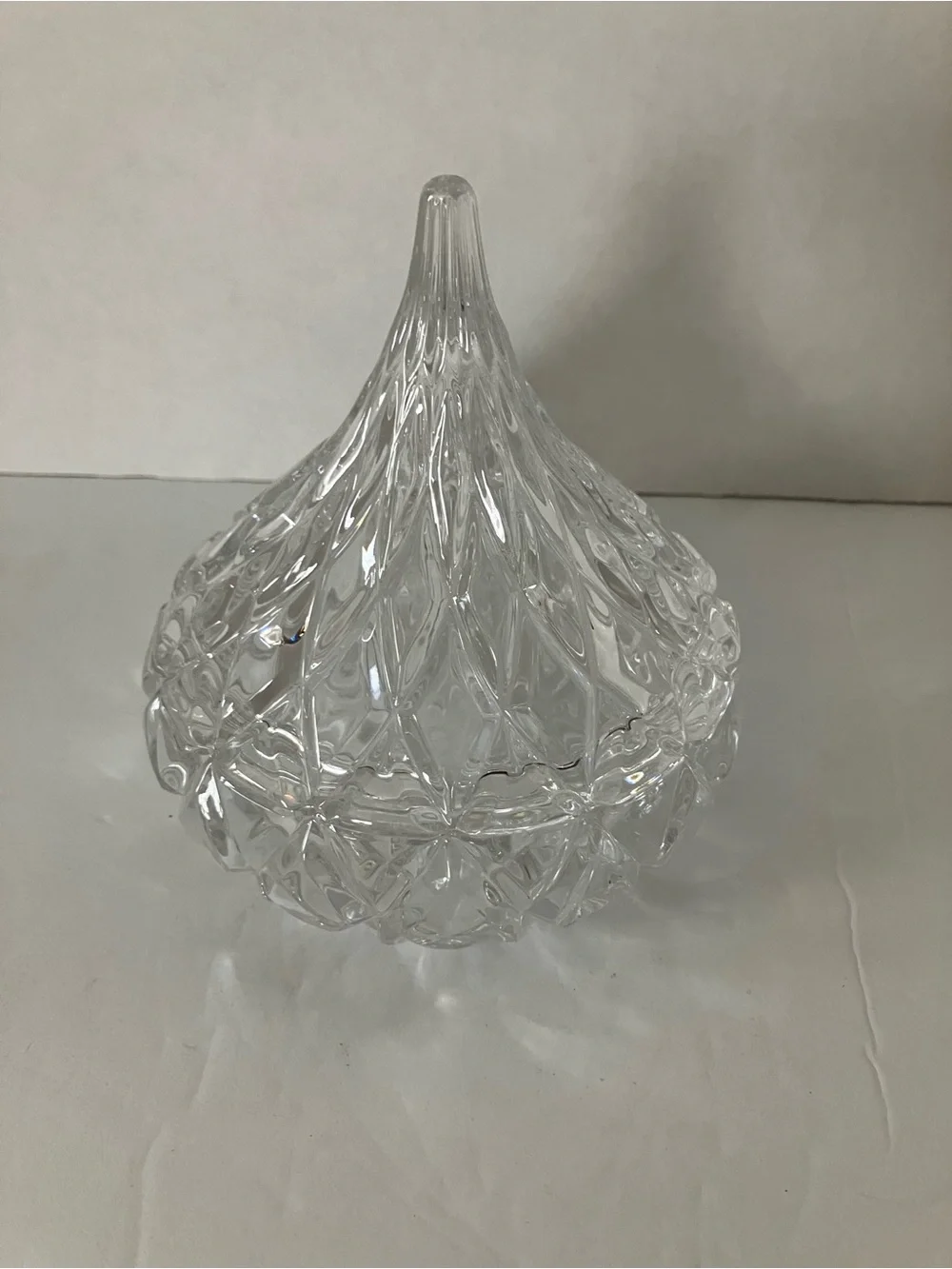 Clear Crystal Glass Lidded Candy Dish - Elegant Serveware